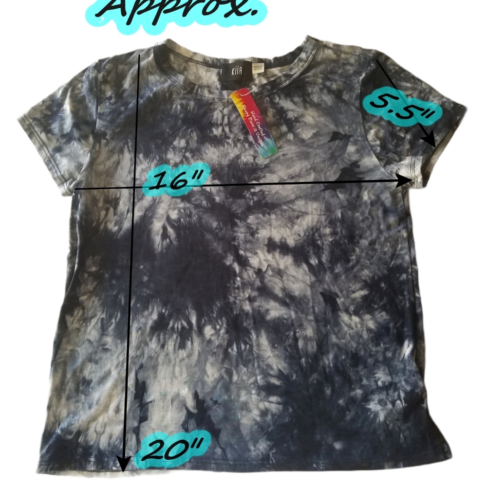 Kiir Navy Tie Dye Shirt M - Picture 8 of 9